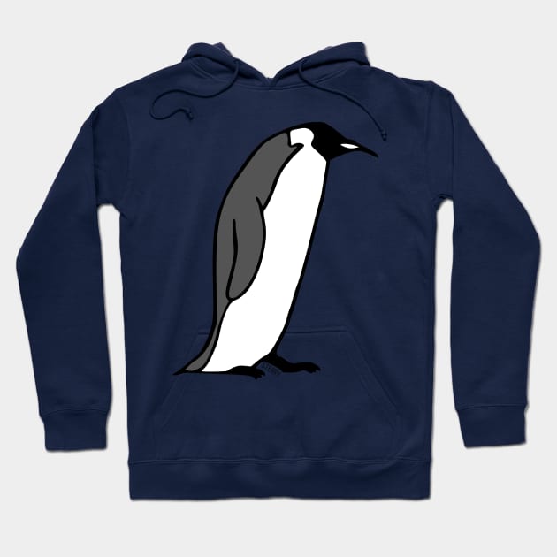 Emperor Penguin Hoodie by SterryCartoons